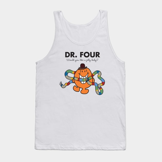 Dr. Four - Would you like a Jelly Baby? Tank Top by MikesStarArt